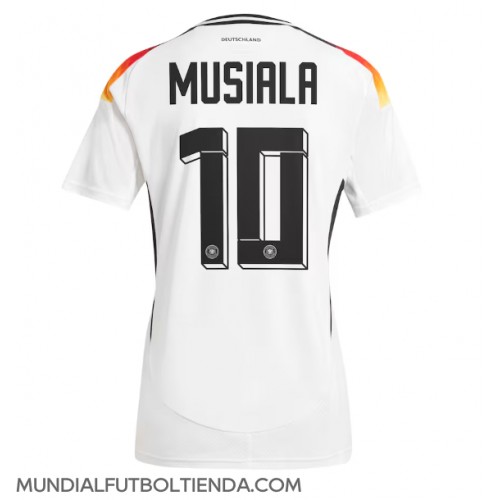 Camiseta Alemania Jamal Musiala #10 Primera Equipación Replica Eurocopa 2024 mangas cortas